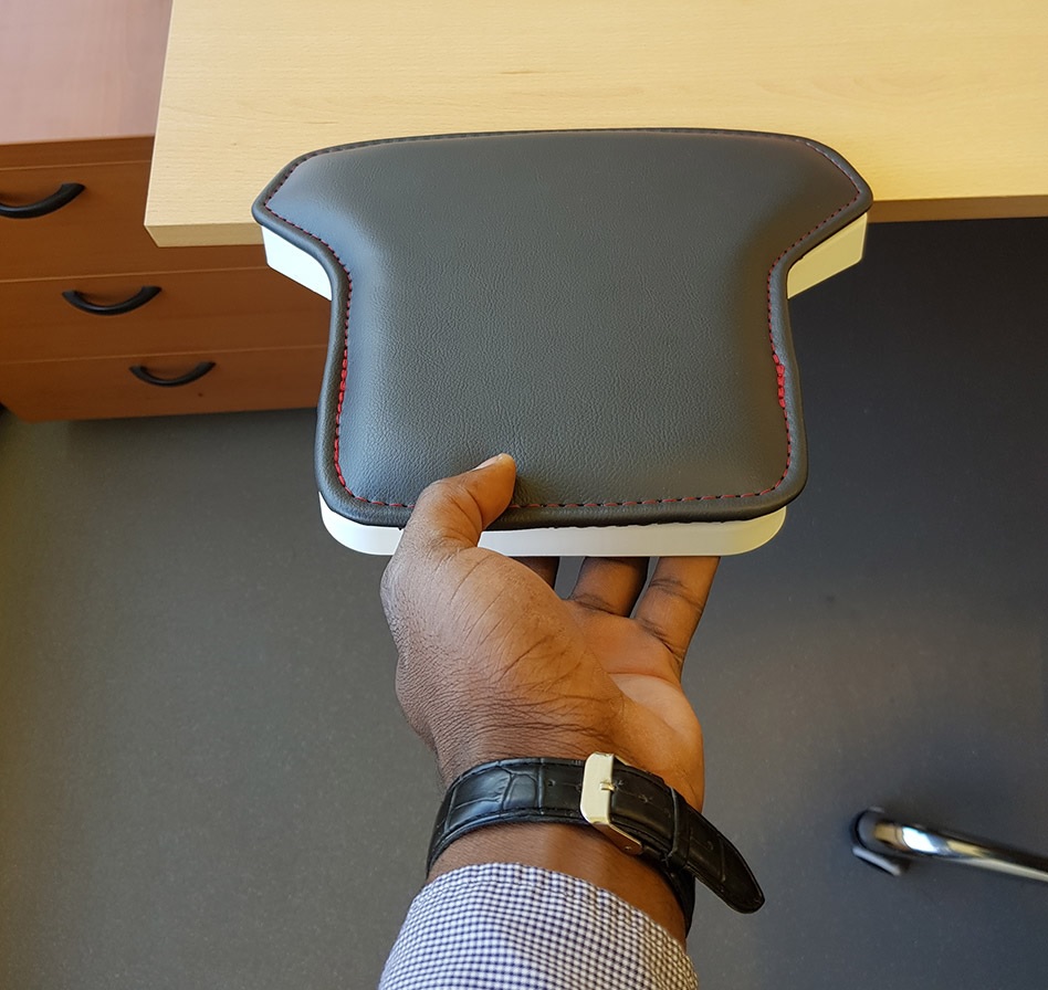 Comfortkussen zwart kunstleder voor Jumbo Rest