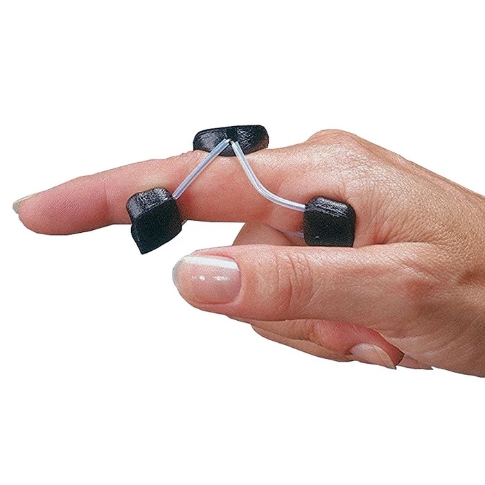 Finger splint Rolyan Sof-Stretch PIP strekker small - black -- A99766