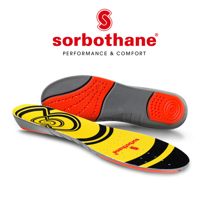 Sorbothane Double Strike schokabsorberende inlegzolen - 35-37 (per paar)