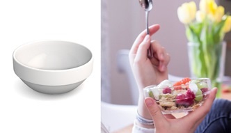 Servies Ornamin - Klassik - melamine - soepkom - 300 ml - wit