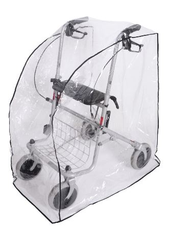 Beschermhoes voor rollator transparant
