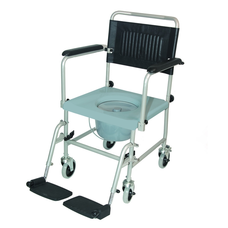 Toiletrolstoel met voetsteunen - Drive TRS 130