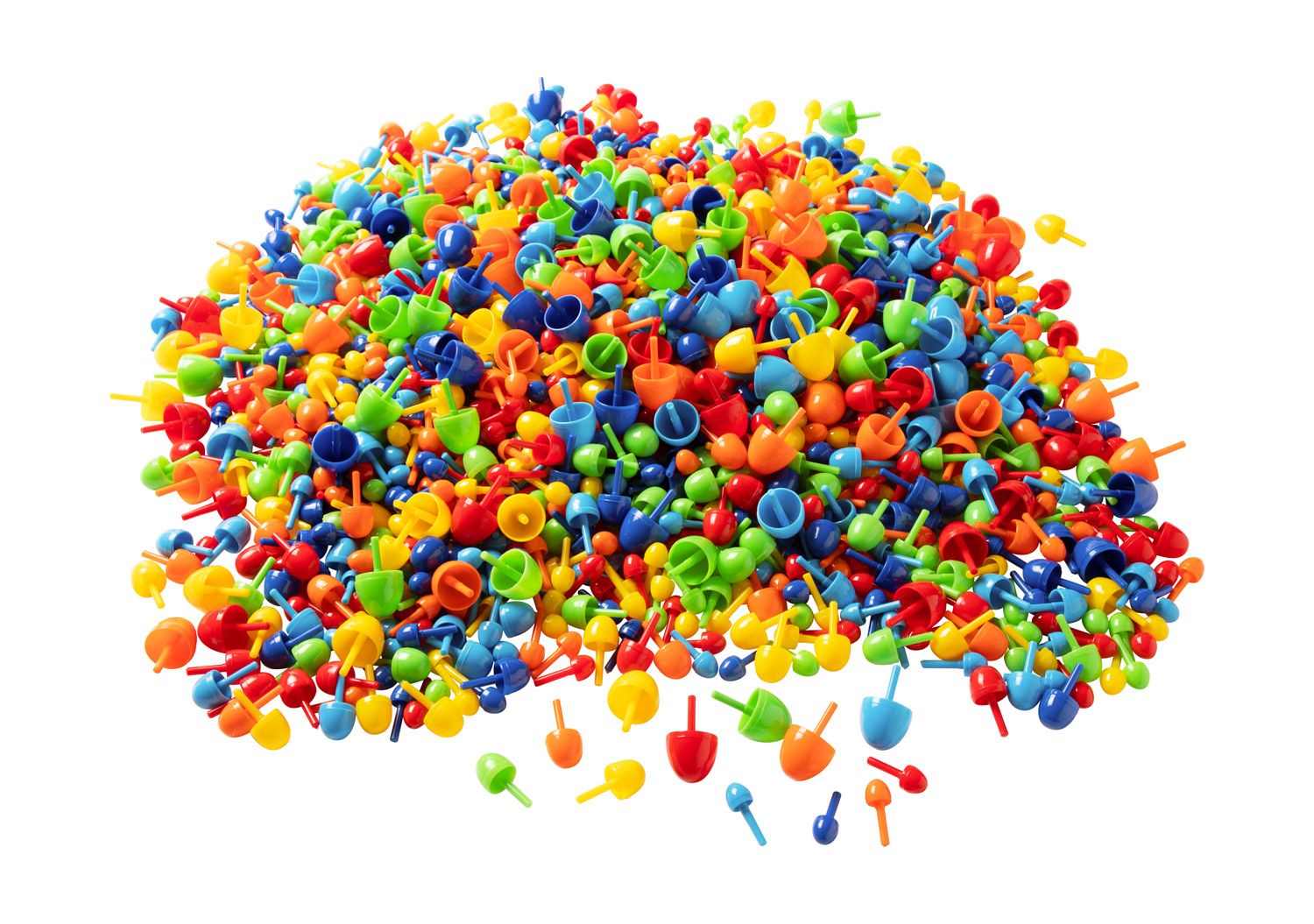 Mix van 3 maten steekparels (1140 stuks) -- 553420