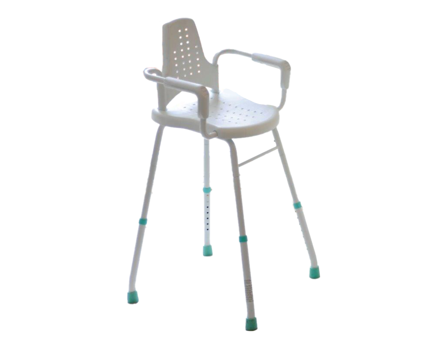 Douchestoel hoog model Prima Modular - aluminium - 41-56 cm
