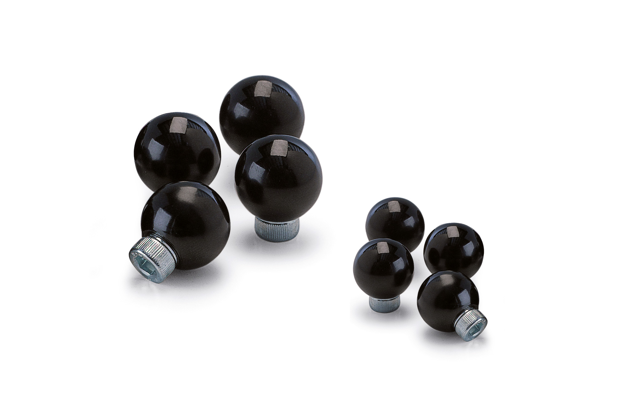 Bolvormen voor modulaire basisplaat Teorema - kunststof -  set diam. 2/4 cm