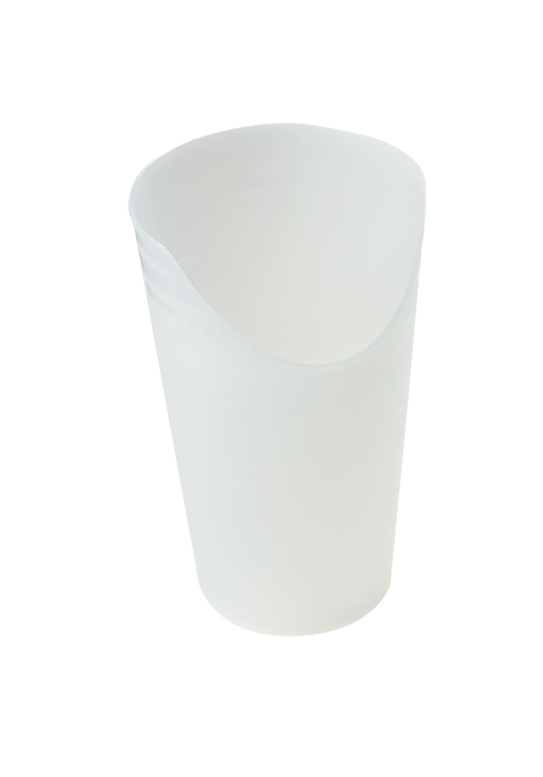Gobelet avec découpe pour le nez Adhome 200 ml blanc-transparent