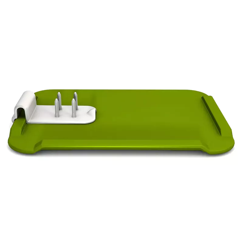 Boterhamplankje Ornamin - TPE - 28 x 21 cm - groen - inclusief clip met pinnetjes