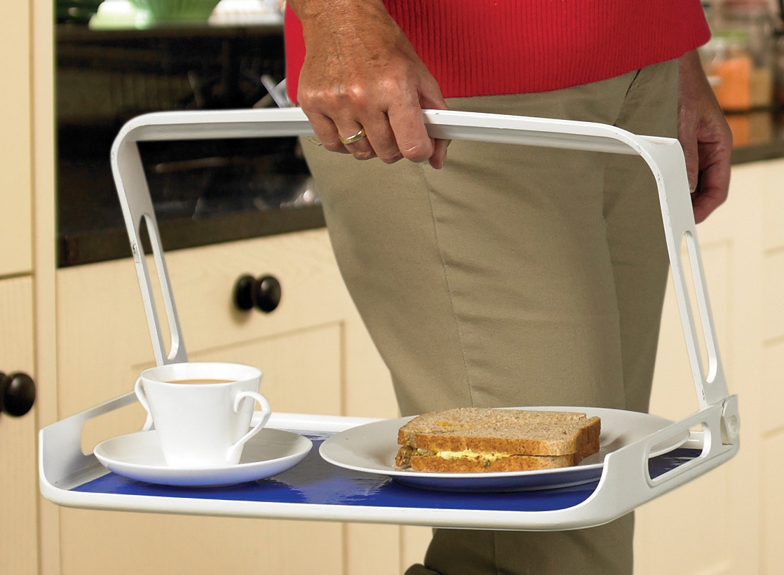 Dienblad éénhandig wegklapbaar en met antislip bodem -- AA5810Y