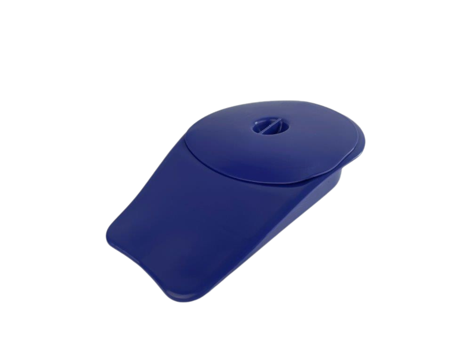 Bedpan met deksel - blauw