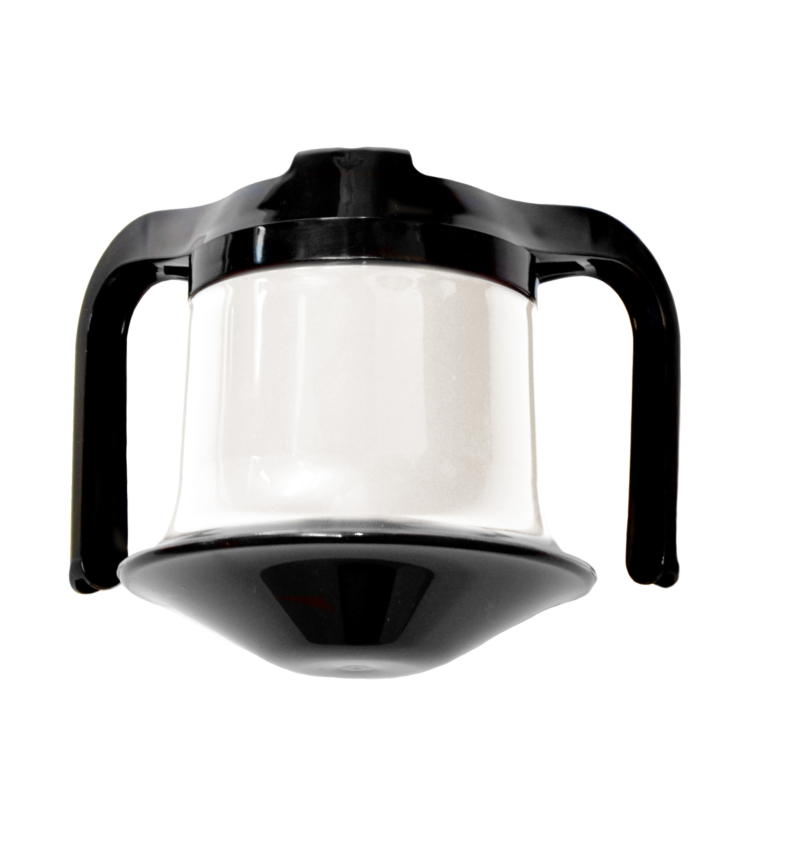 Tuimelbeker met 2 handvatten deksel en tuitje - 250 ml - wit
