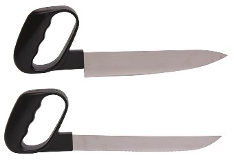 Ergonomisch keukenmes met ronde handgreep - broodmes - 20,5 cm