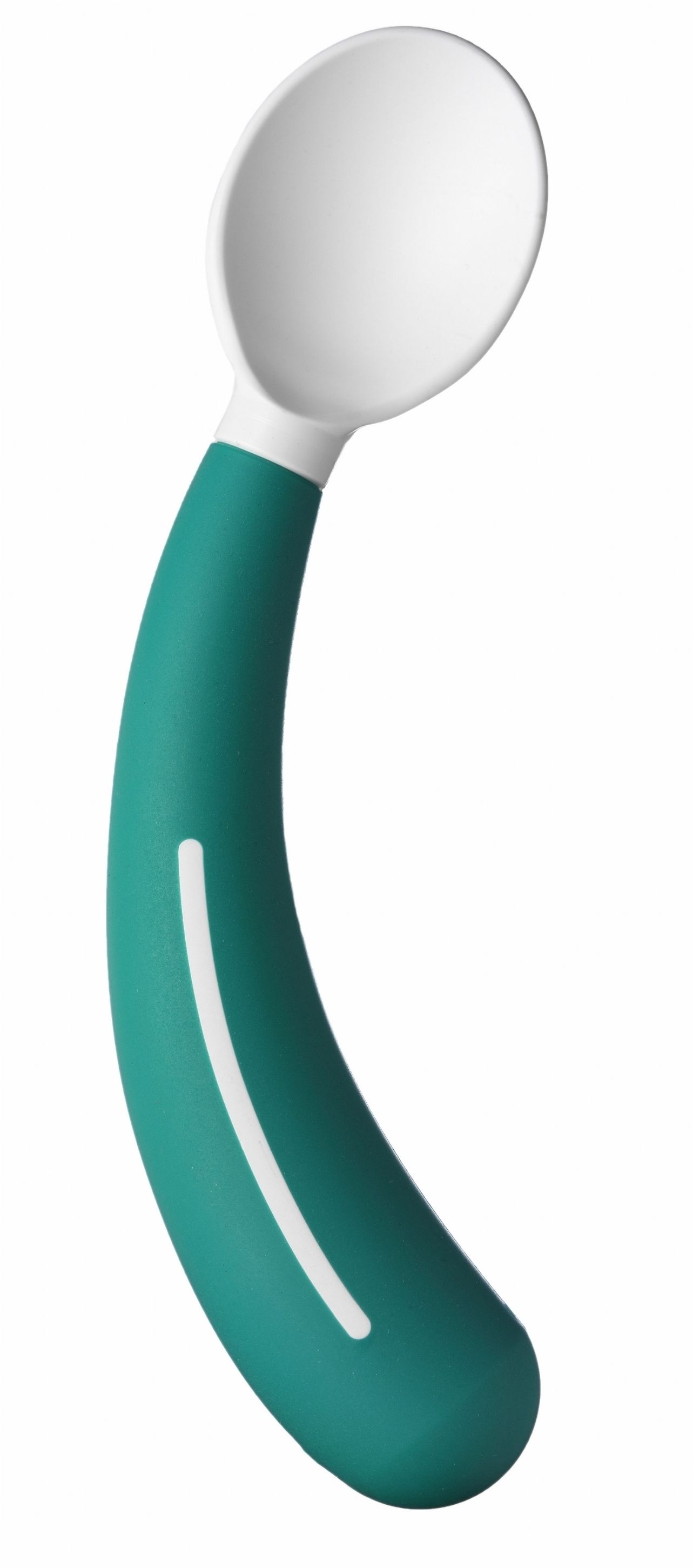 Aangepast kinderbestek Henro-Grip Spork: vork rechts blauw/wit