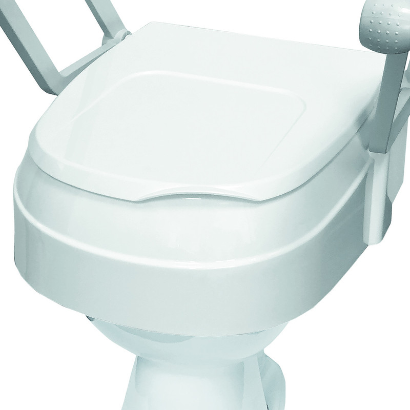 Toiletverhoger in hoogte verstelbaar met opklapbare armsteunen - compact TSE 120