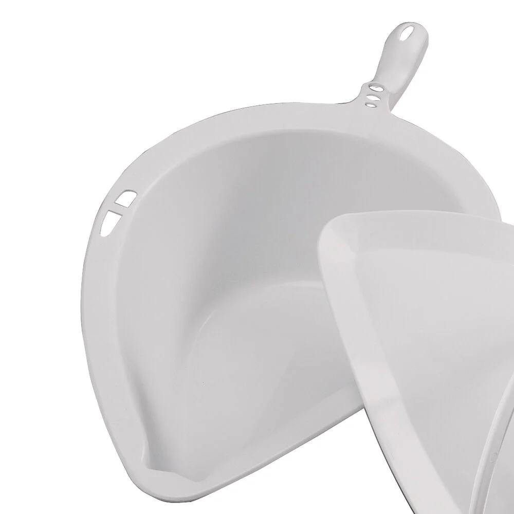 Bedpan met deksel met handvat voor Etac Clean - grijs