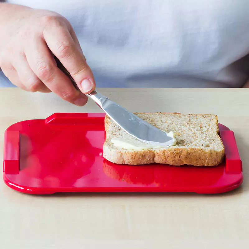 Boterhamplankje Ornamin - melamine - 22 x 17 cm - geel
