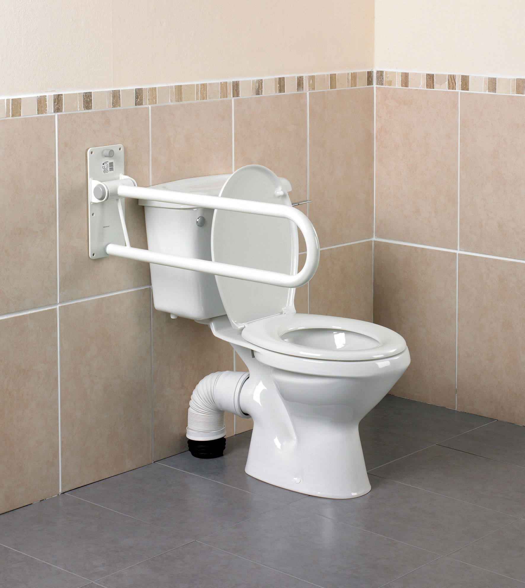 Opklapbare toiletbeugel Devon greep