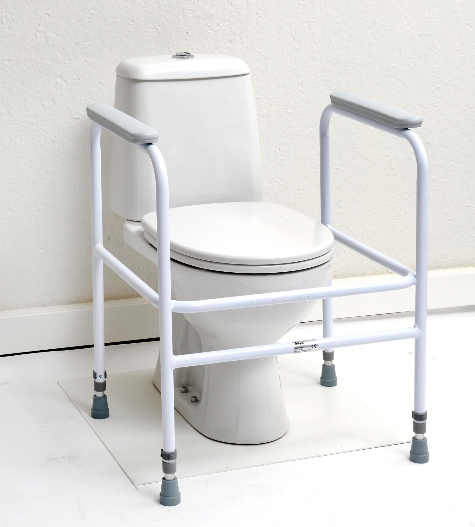 Toiletkader Days staal - wit gecoat