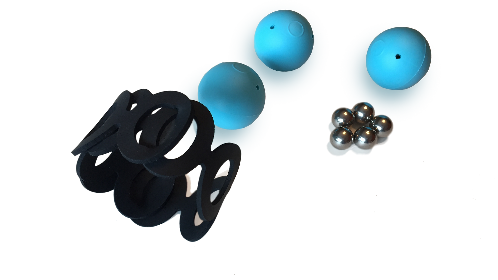 Set Gripoball/Gripofix/verzwaringskogeltjes - Zwart