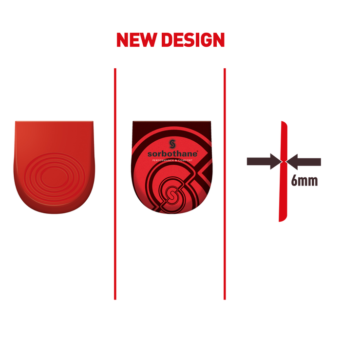Sorbothane Heel pads schokabsorberend (per paar)
