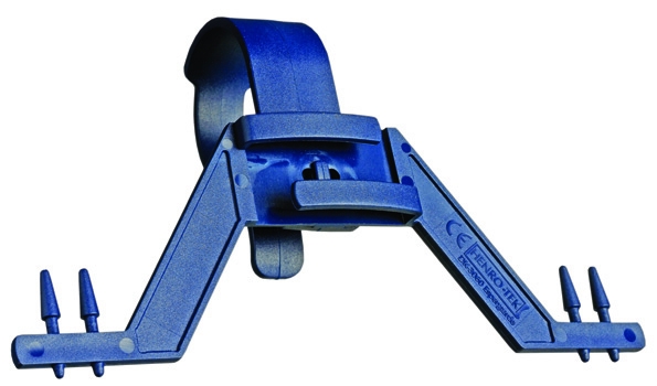 Urinezak houder blauw - voor ronde bedsponden -- 2000700