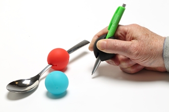 Verdikking voor bestek of pen GripoBalls grote versie voor volwassenen, per 3 (blauw)