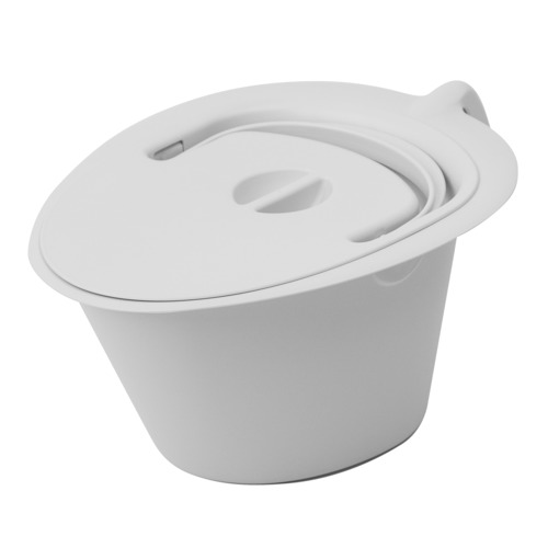 Toiletemmer grijs voor toiletstoel Etac Swift Commode