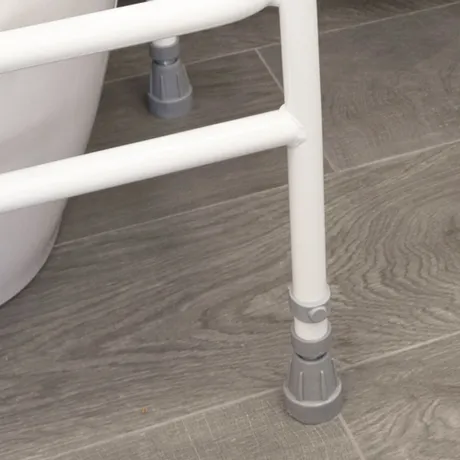 Toiletkader NRS staal - wit gecoat - 43 cm