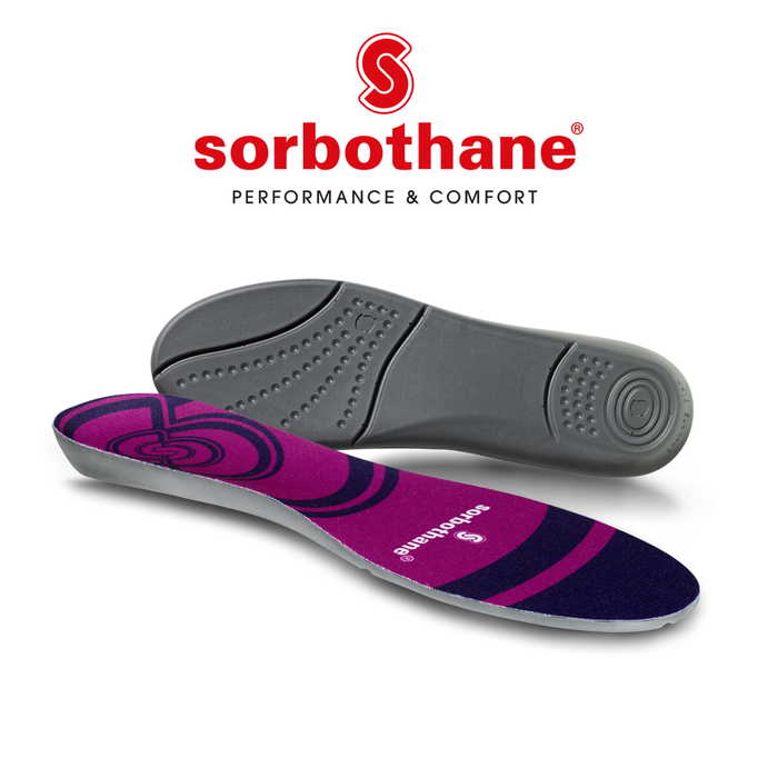 Sorbothane Cush 'n Step schokabsorberende inlegzolen (per paar)