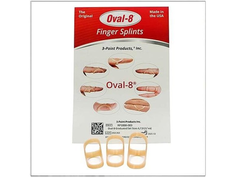 Oval 8 splint per maat