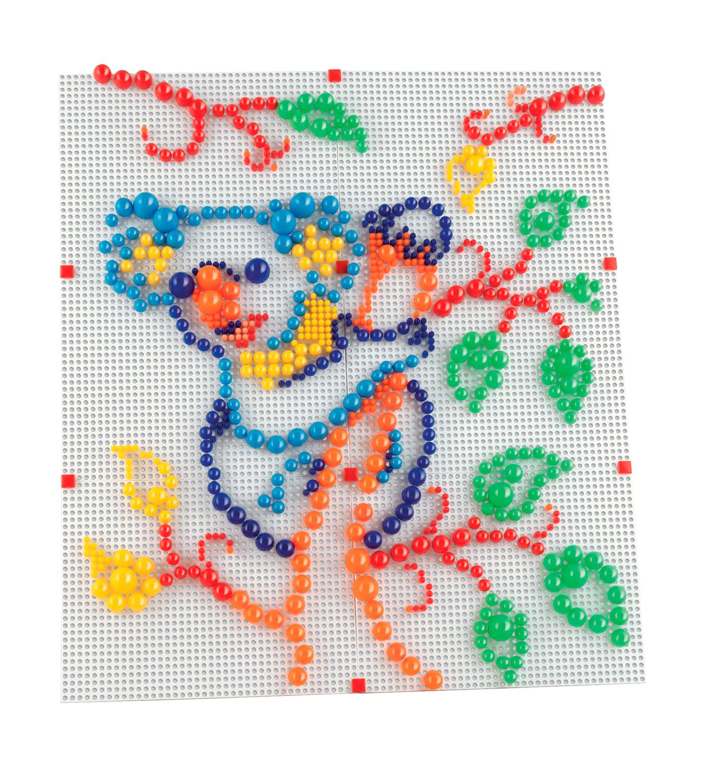 Mix van 3 maten steekparels (1140 stuks) -- 553420