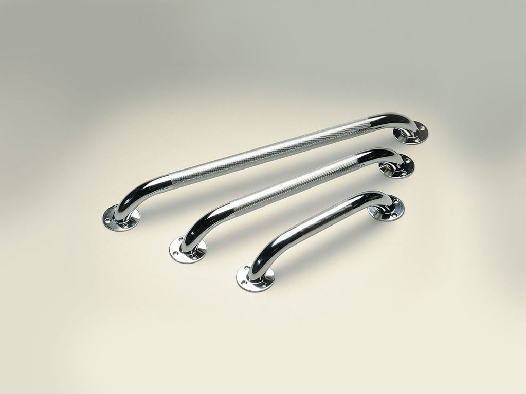 Wandbeugel verchroomd met antislip ribbels
