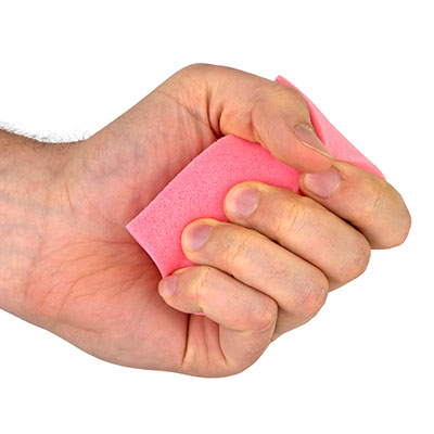 Blocs de mousse pour la thérapie des mains - 3 pcs par couleur (12 pc)