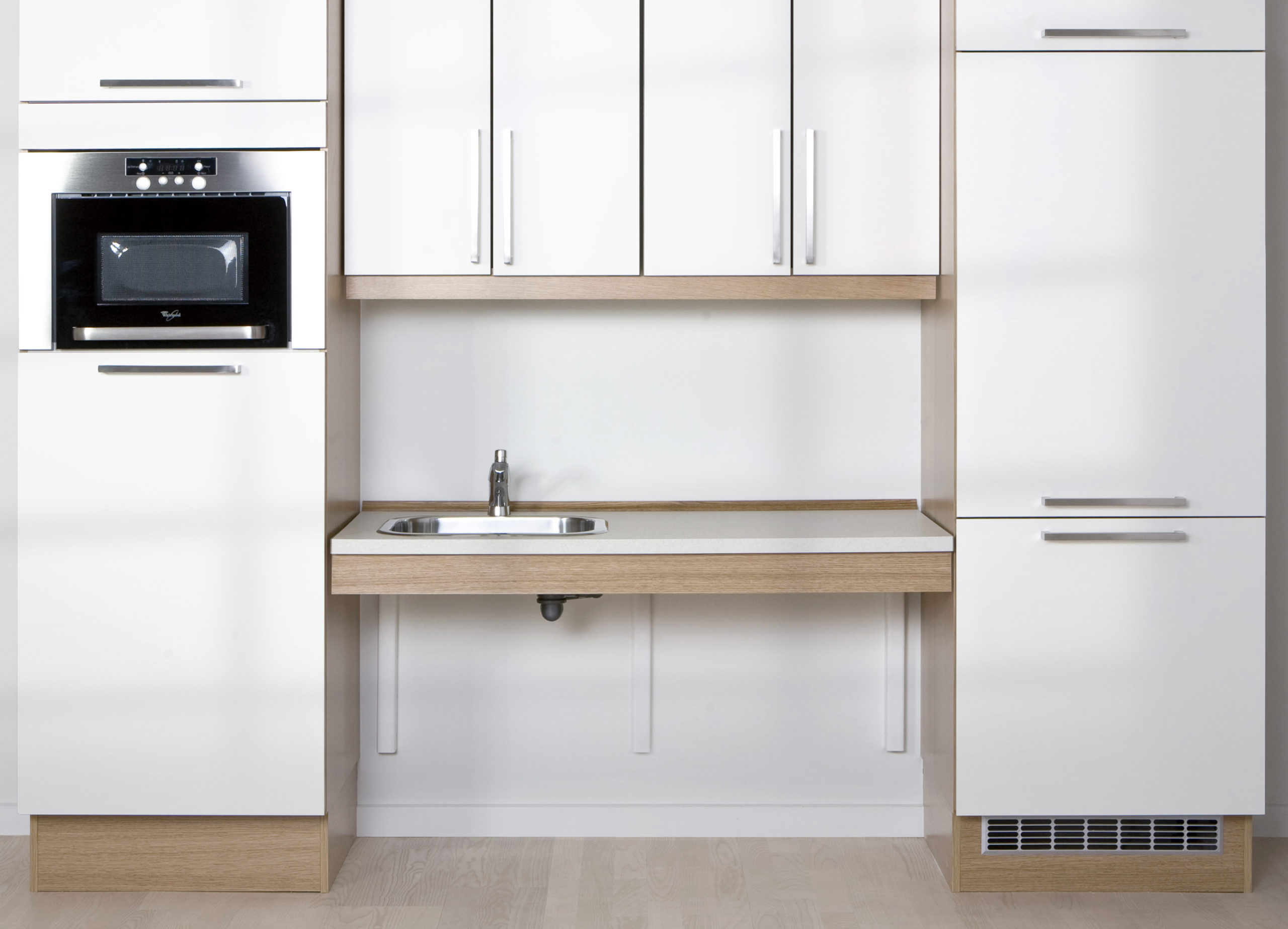 Équerre murale Ropox pour plans de travail réglables en hauteur - blanc (1 pc)