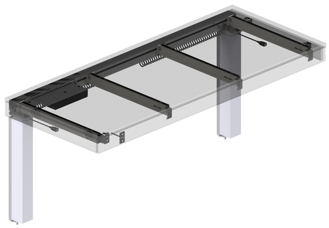 FlexiPlus hoog-laagframe voor werkblad