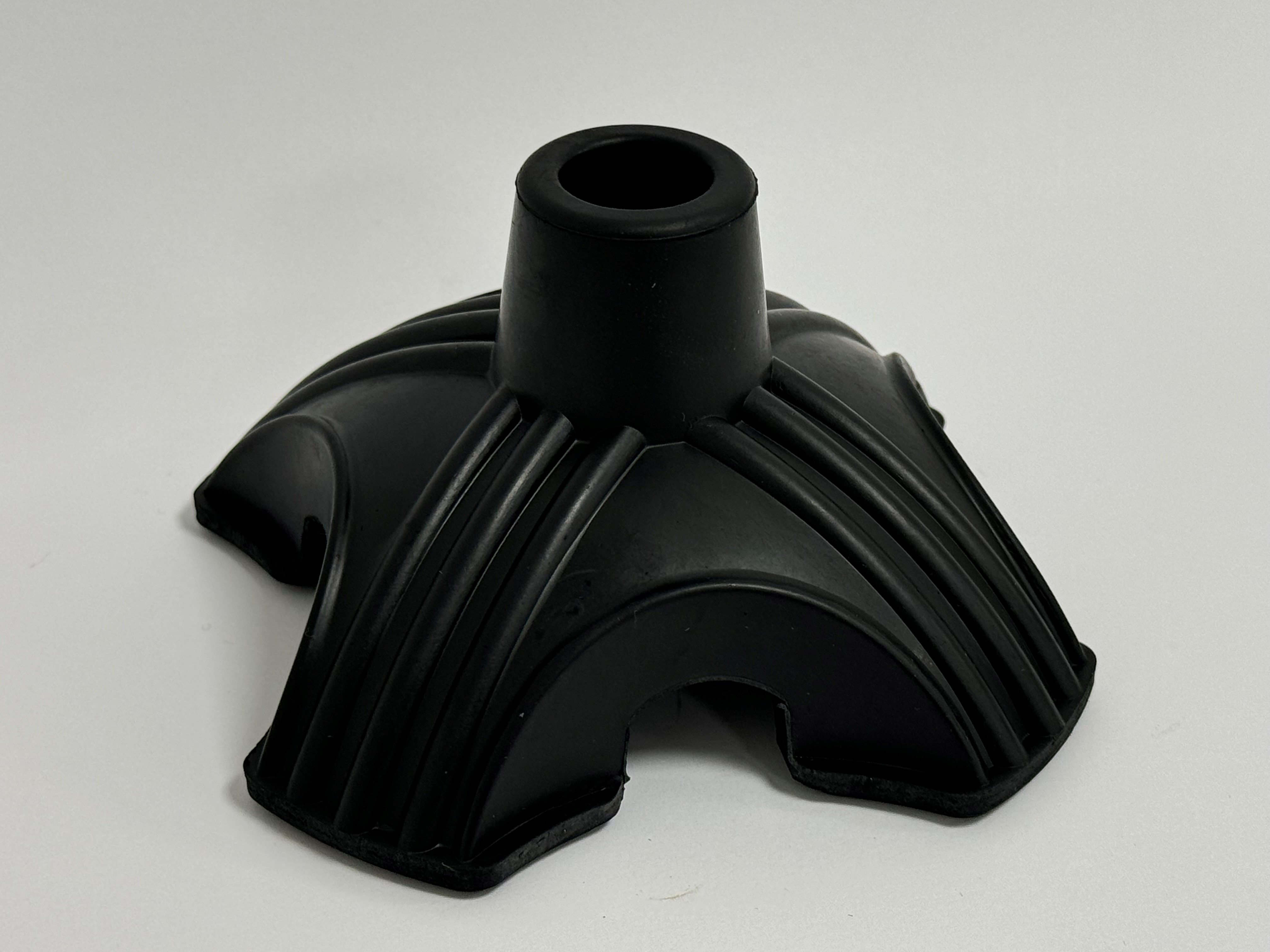 Rubberen viervoet dop - diam. 19 mm voor Pluviose wandelstok -- PLF4-19