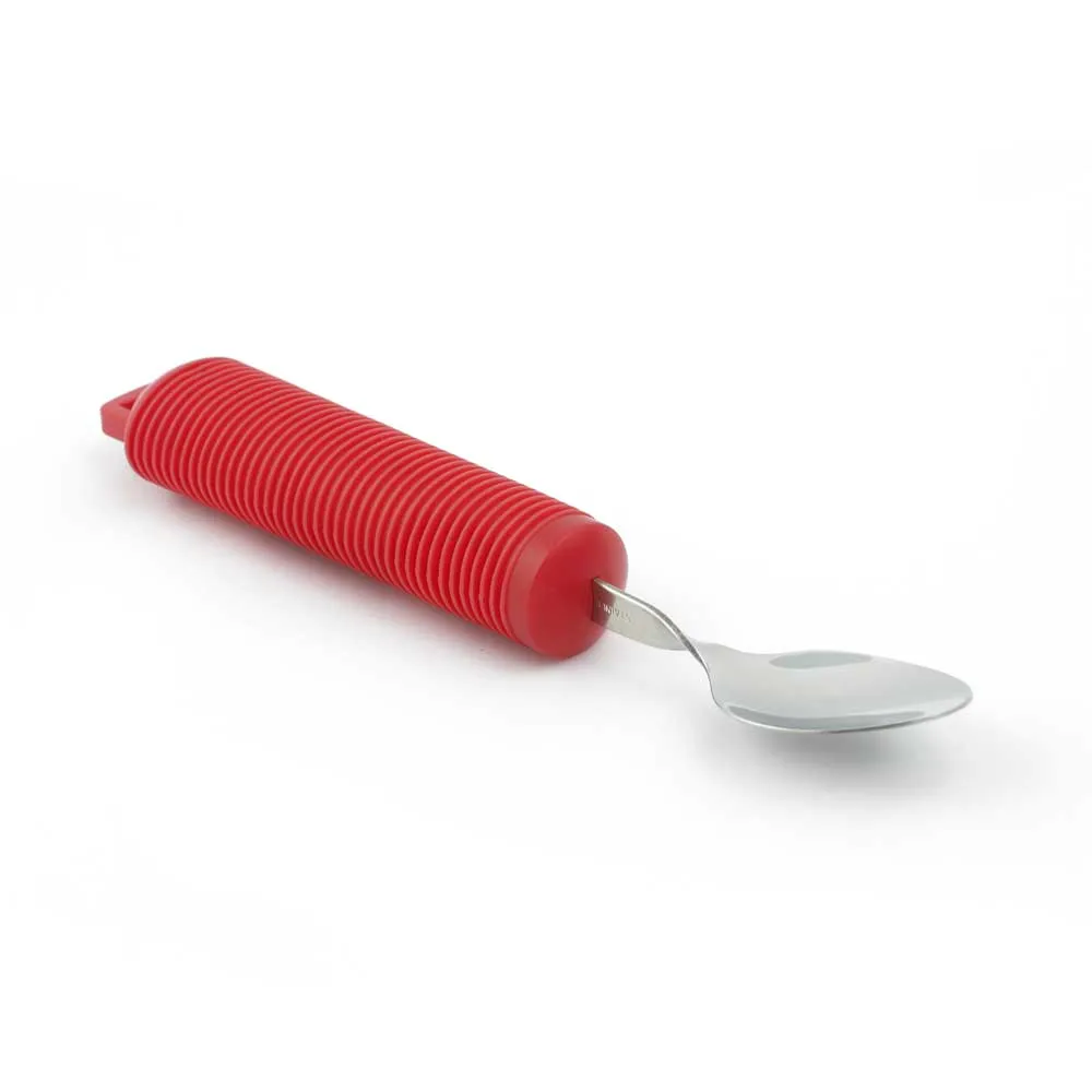 Aangepast bestek met rood handvat - koffielepel -- M56607