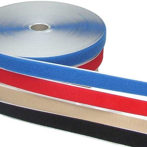 Zelfklevende haakband rol van 25 m - 5 cm - zwart -- ZHR5025020