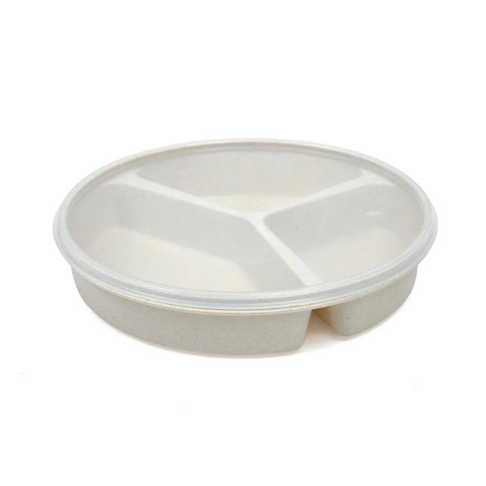 Bord met 3 vakken + deksel 20 cm