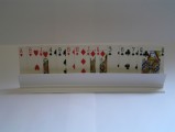 Speelkaartenhouder in kunststof Henro-Card - wit