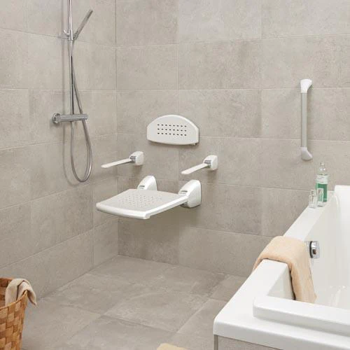 Siège de douche à fixer au mur Profilo